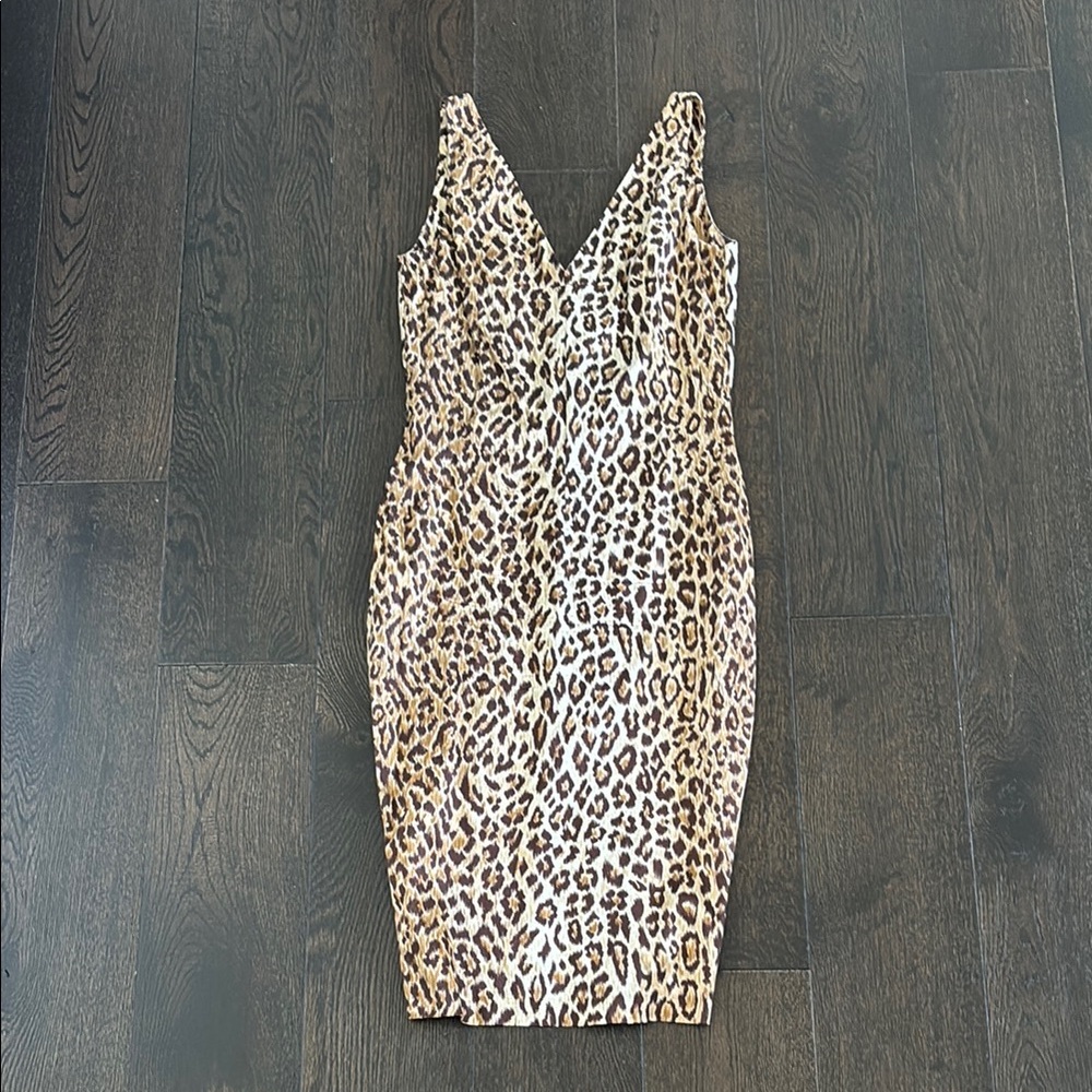 Dolce Gabbana Leopard Print Dress Y2K